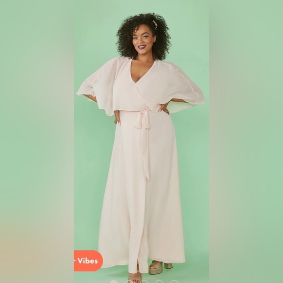 NWT Modcloth Pink Wrapped in Rapture Maxi Dress M - Picture 1 of 6